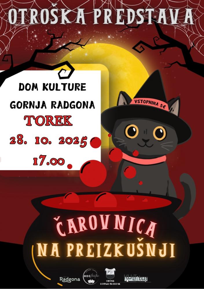 Predstava za otroke: ČAROVNICA NA PREIZKUŠNJI