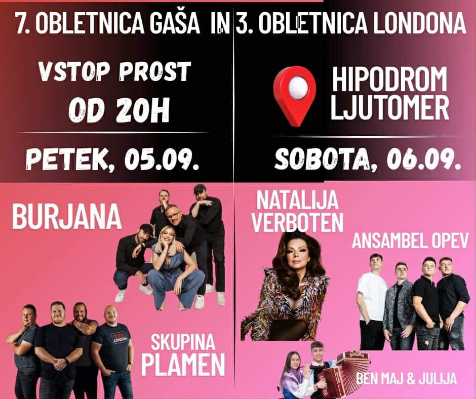 7. obletnica Kavarne Gaš in 3. obletnica London by Gaš