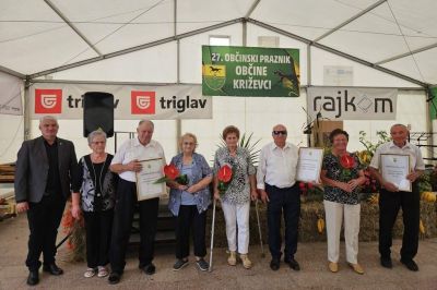 Srečanje starejših in zakonskih jubilantov v Križevcih