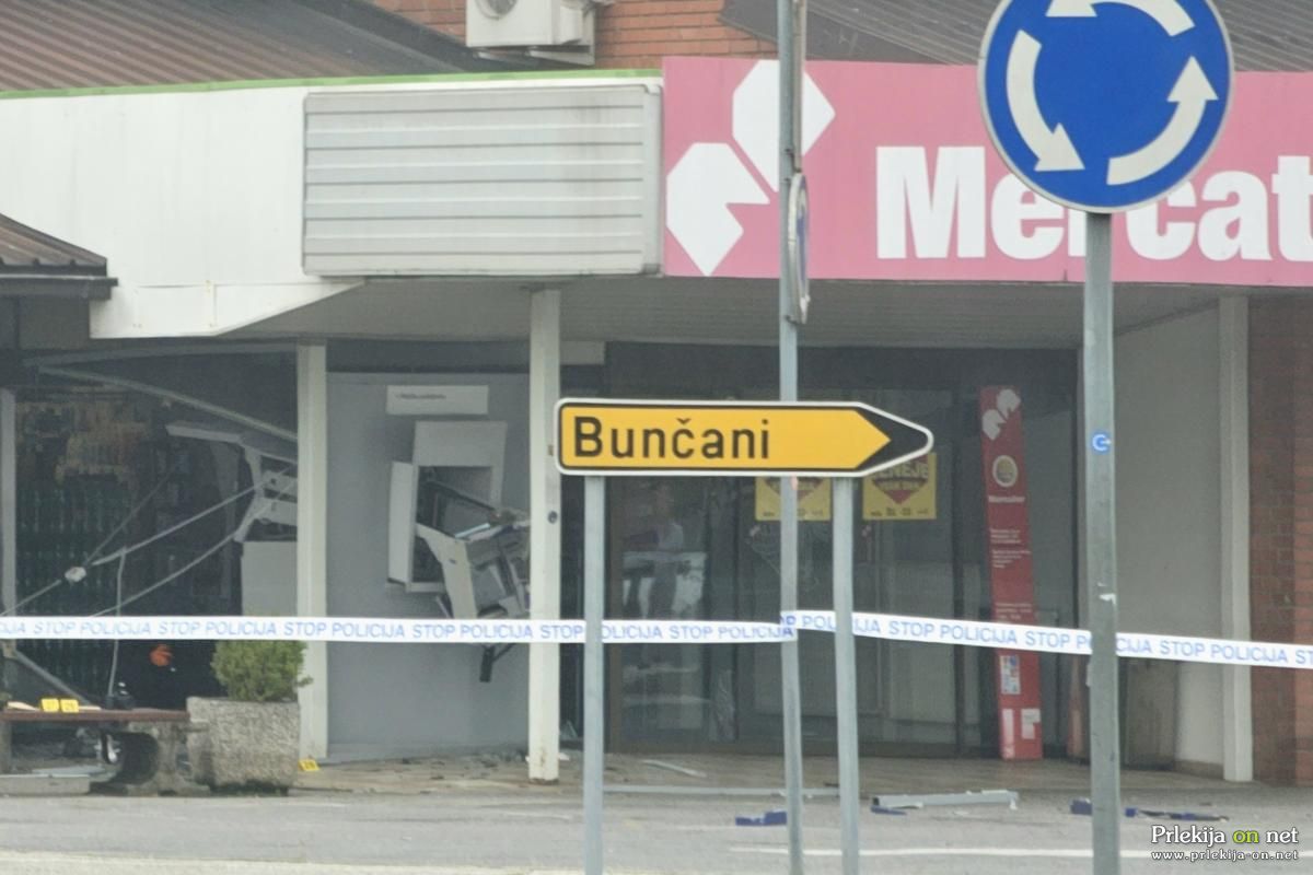 Razstreljen bankomat v Veržeju