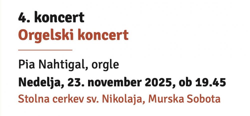 Orgelski koncert Orgelski koncert