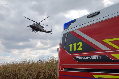 Posredovali so helikopter, foto: PGD Ljutomer