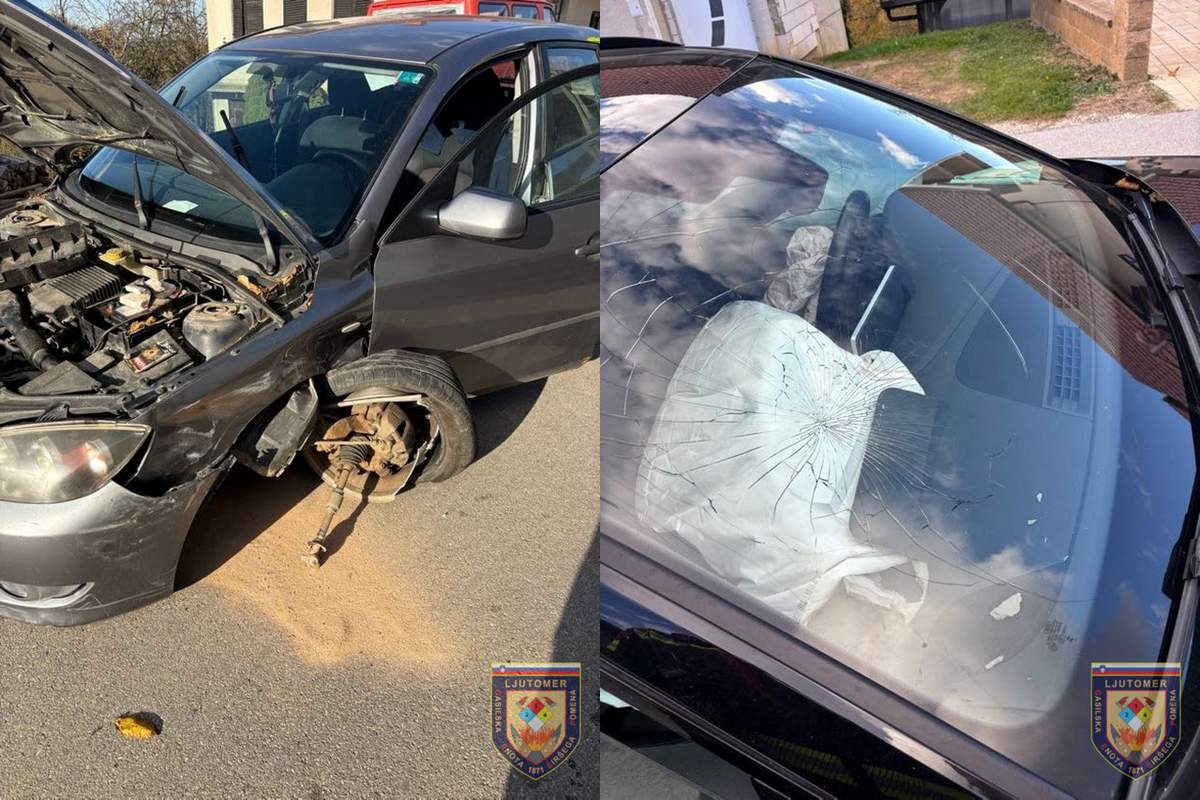 Prometna nesreča foto: PGD Ljutomer Prometna nesreča foto: PGD Ljutomer