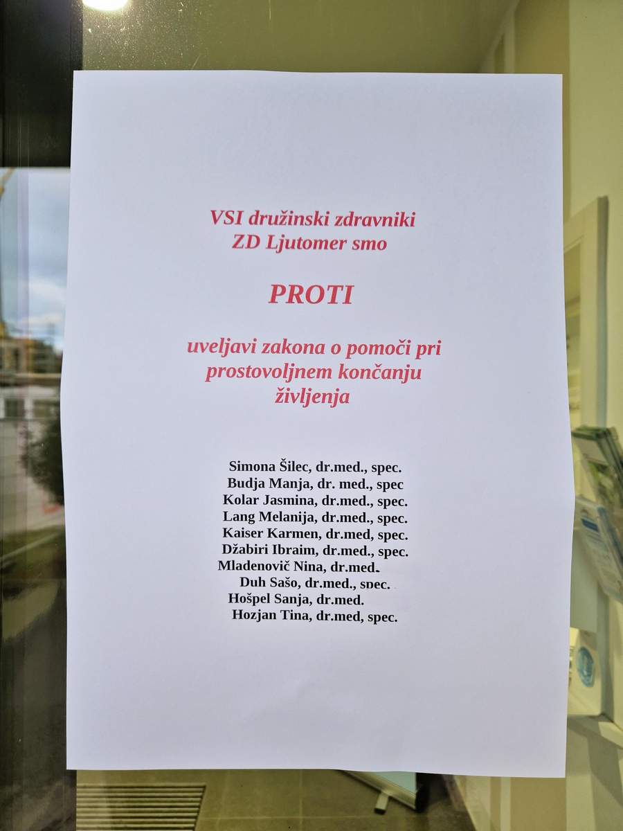 Družinski zdravniki ZD Ljutomer so izdali izjavo za javnost Družinski zdravniki ZD Ljutomer so izdali izjavo za javnost