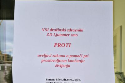 Družinski zdravniki ZD Ljutomer so izdali izjavo za javnost