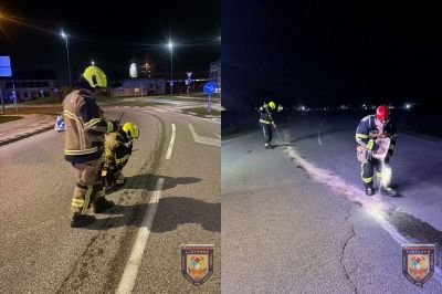 Gasilci so počistili madež