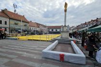 Postavljanje drsališča v Ljutomeru