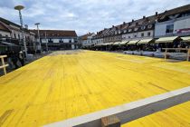 Postavljanje drsališča v Ljutomeru