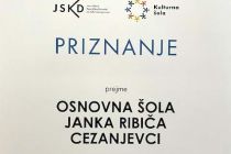 Priznanje OŠ Cezanjevci
