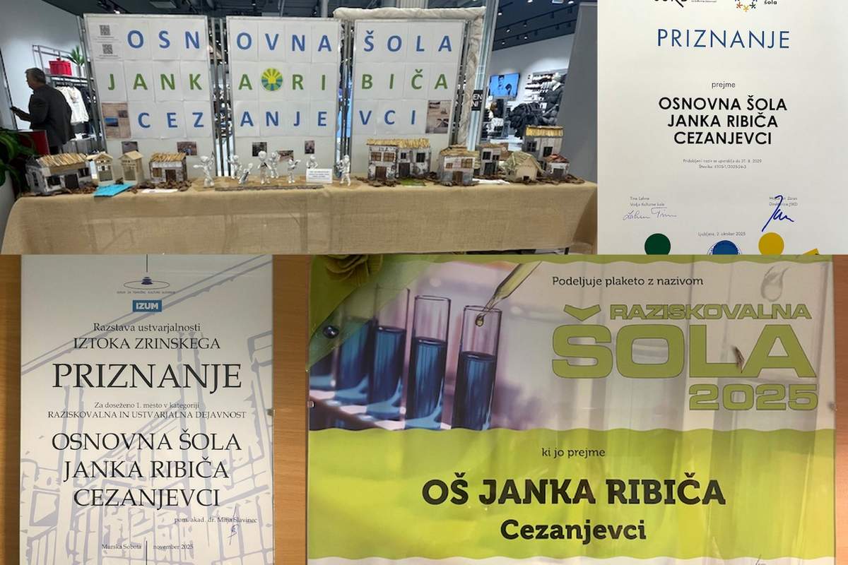 Priznanja OŠ Cezanjevci