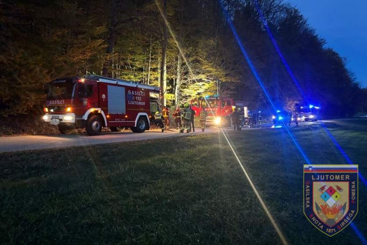 Požar so pogasili gasilci Požar so pogasili gasilci