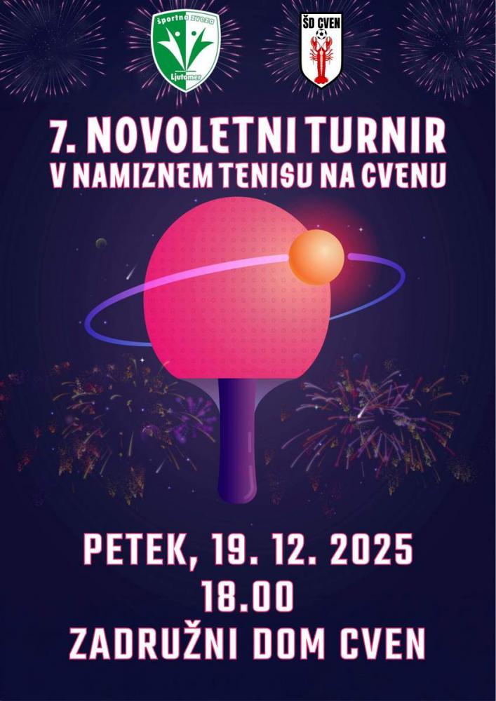 7. novoletni turnir v namiznem tenisu
