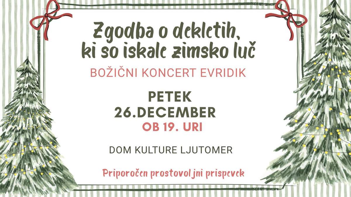 Božični koncert Evridik