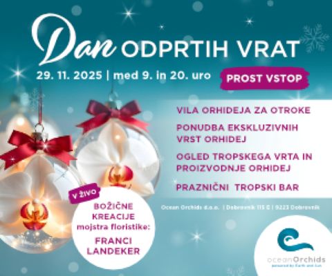 Dan odprtih vrat Tropski vrt Ocean Orchids 