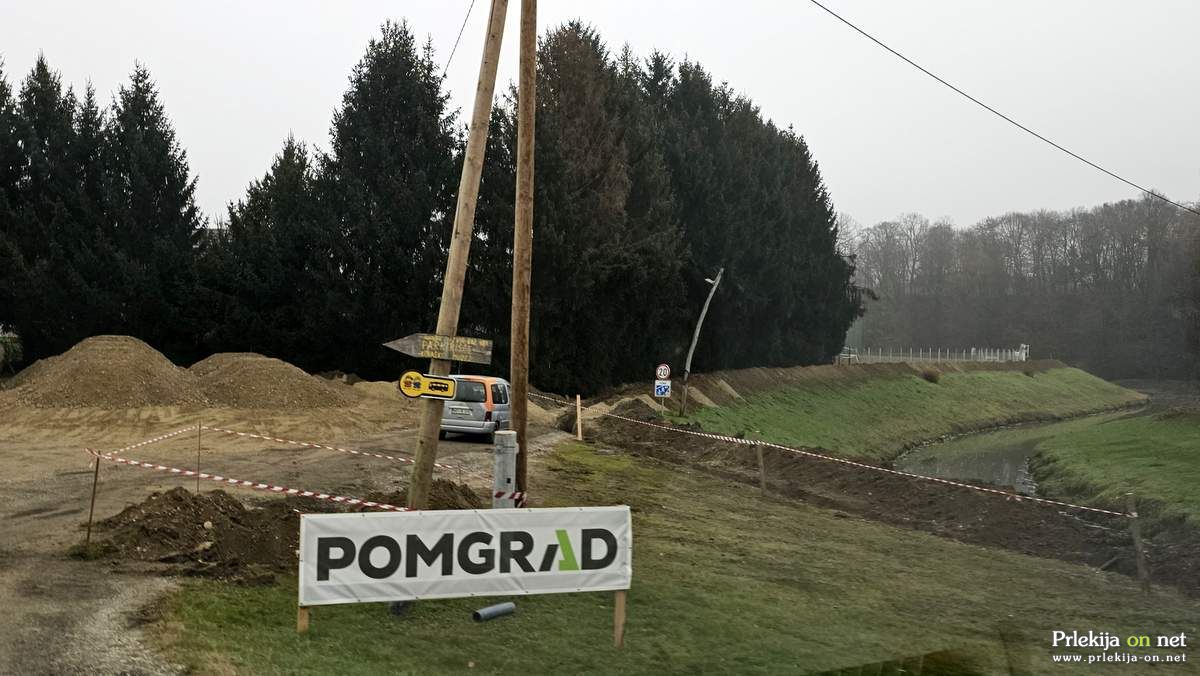 Gradnja visokovodnih nasipov v občini Razkrižje