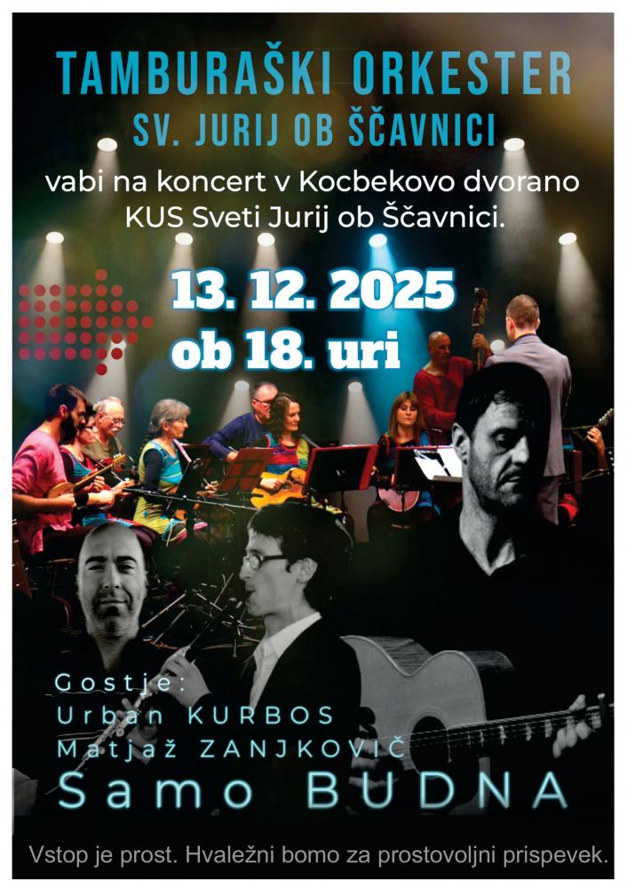 Koncert Tamburaškega orkestra Sv. Jurij ob Ščavnici