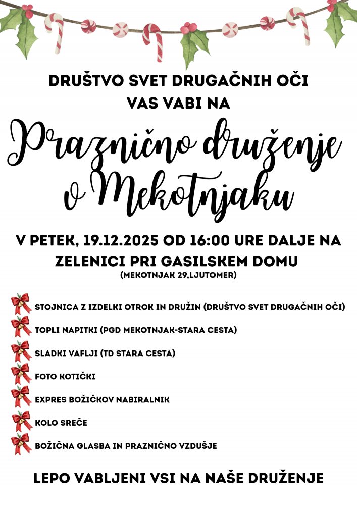 Praznično druženje v Mekotnjaku