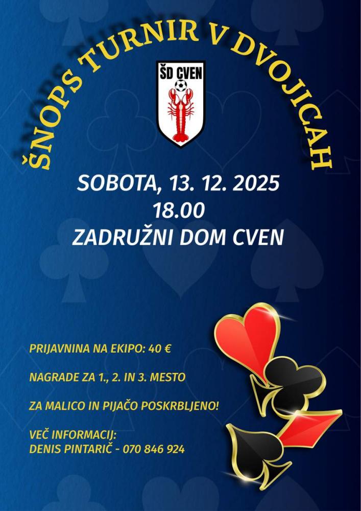 Šnops turnir v dvojicah