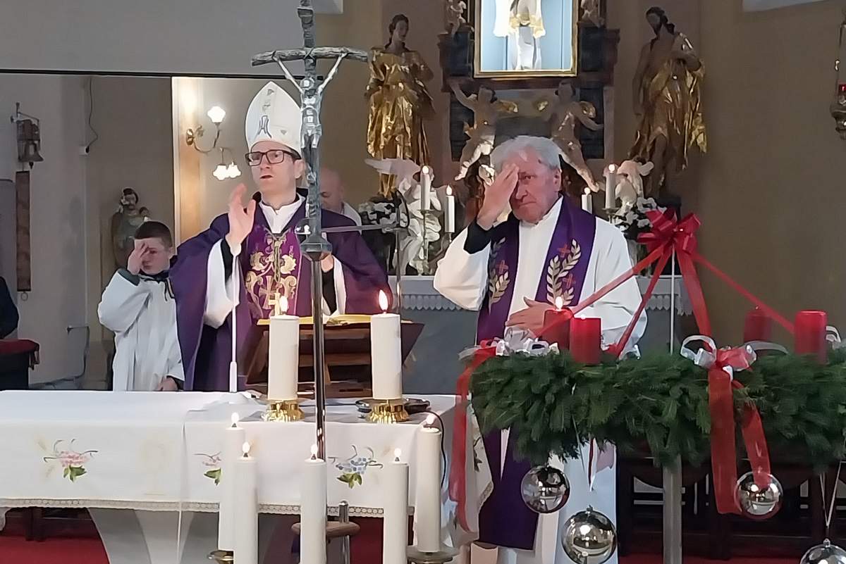 Janez Kozinc na obisku v župniji Razkrižje