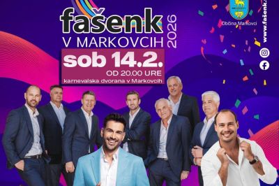 Fašenk v Markovcih 2026 - TOMISLAV BRALIĆ in KLAPA INTRADE & DEJAN VUNJAK & DOMEN KUMER