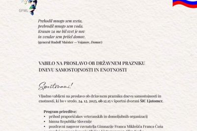 Proslava ob državnem prazniku dnevu samostojnosti