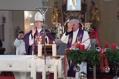 Janez Kozinc na obisku v župniji Razkrižje