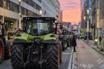 Protest v Bruslju, foto: ZZS
