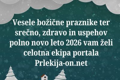 Vesele praznike in srečno 2025