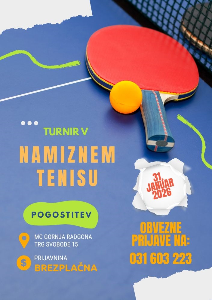 Turnir v namiznem tenisu