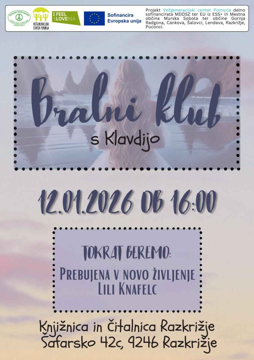 Bralni klub s Klavdijo na Razkrižju