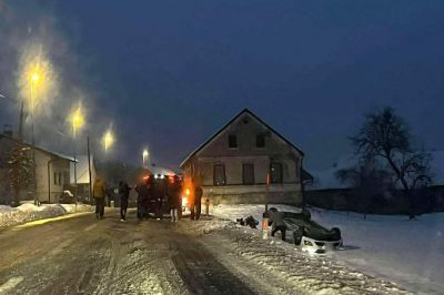 Prometna nesreča v Stari Novi vasi, foto: bralec Alen