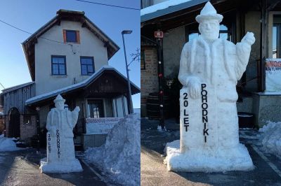 Skulptura pri Mali Nedelji, foto: Sanja Smrekar