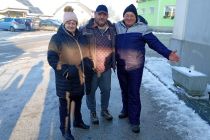 Snežna skulptura v središču Male Nedelje