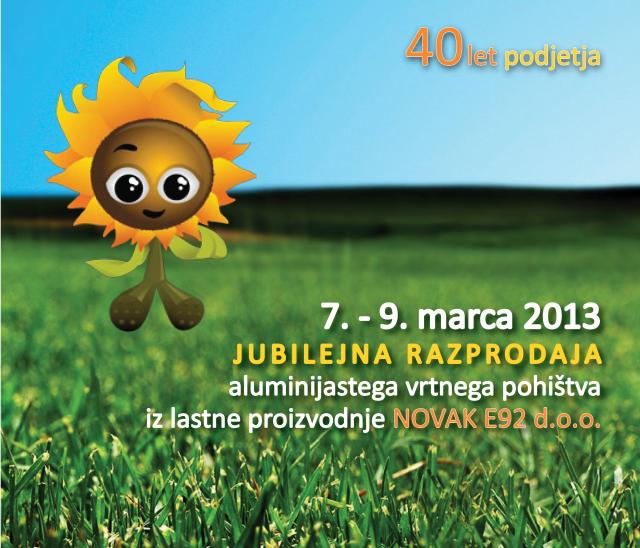 40 let NOVAK E92 - Jubilejna RAZPRODAJA VRTNIH GARNITUR