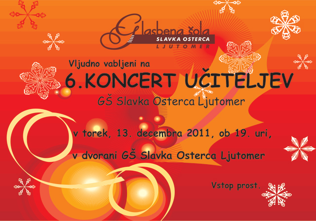 6. koncert učiteljev Glasbene šole