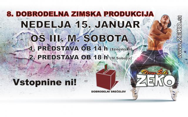 8. dobrodelna zimska produkcija Plesne šole Zeko