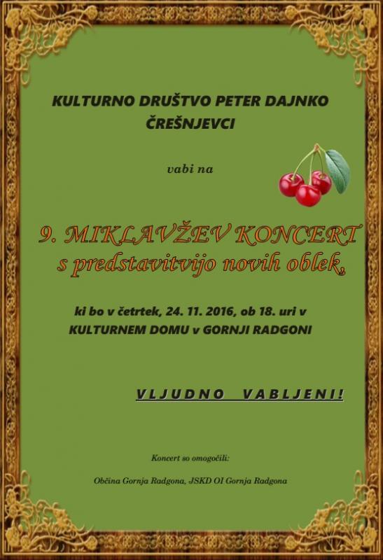9. Miklavžev koncert