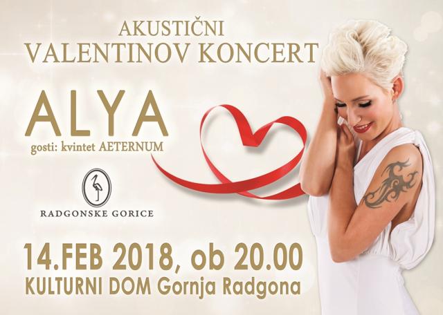 Akustični valentinov koncert: Alya z gosti