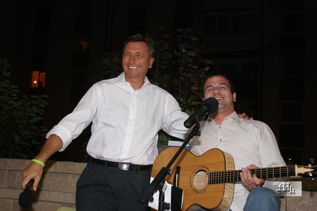 Borut Pahor in Sašo Zver, foto: mojkraj.info Borut Pahor in Sašo Zver, foto: mojkraj.info