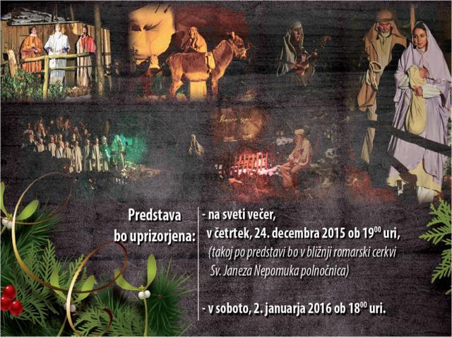 BOŽIČNA NOČ; predstava na prostem pri Ivanovem izviru na Razkrižju