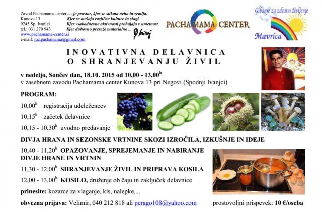 DELAVNICA O SHRANJEVANJU ŽIVIL