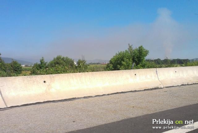 Dim iz Surovine je bil viden tudi iz naših krajev