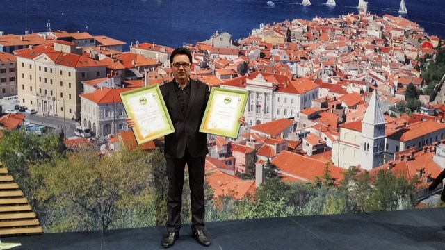 Stanko Ivanušič s priznanji Stanko Ivanušič s priznanji