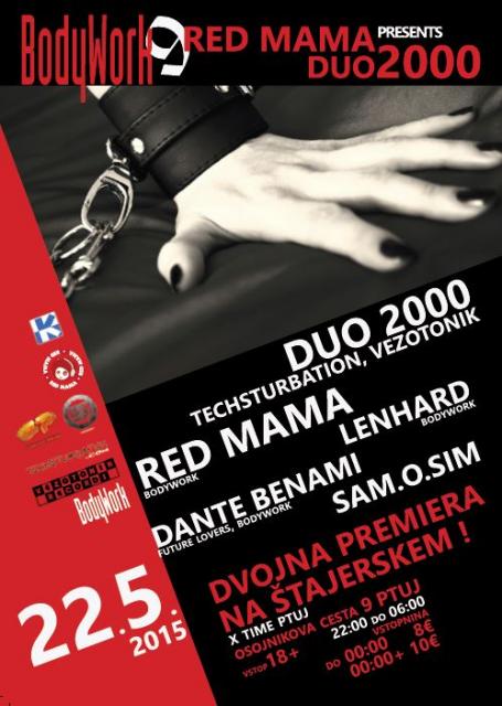 Dvojna premiera na Štajerskem: BodyWork 9: Red Mama presents Duo2000
