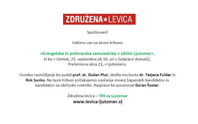 Energetska in prehranska samooskrba v občini Ljutomer