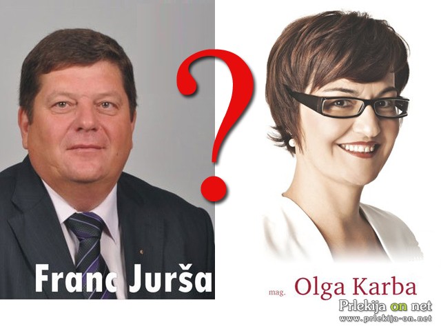 Franc Jurša in Olga Karba