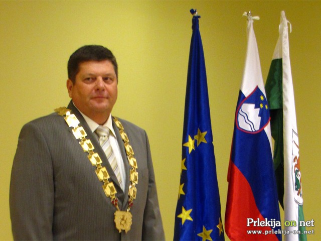 Franc Jurša še kot župan Občine Ljutomer