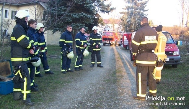 Praktično usposabljanje gasilcev Praktično usposabljanje gasilcev