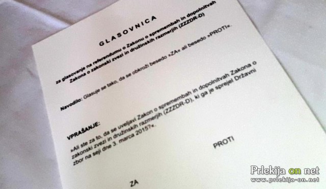 Izidi predčasnega glasovanja: ZA glasovalo 52,34 odstotka, PROTI 47,66 odstotka Izidi predčasnega glasovanja: ZA glasovalo 52,34 odstotka, PROTI 47,66 odstotka