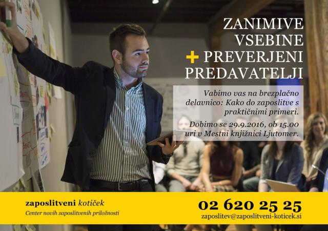 KAKO DO ZAPOSLITVE + PRAKTIČNI PRIMERI